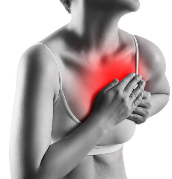 dor na área do peito um sintoma de osteocondrose torácica jpg